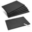 Navaris Natural Slate Serving Plates Set of 6 | 11.8 x 7.8" Rectangular Slate Platters | Includes Chalk | Full Master Case of 1