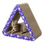 Navaris 3-in-1 Cat Scratcher | Triangle Cardboard Cat Scratching House & Bed | 44.5cm | Full Master Case of 6