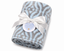 Piccolo Bambino Super Soft Stroller Baby Rolled Blanket - Blue | Full Master Carton of 24