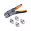 Wirefy 5-Piece Crimping Tool Set | Ratcheting Wire Crimper for Heat Shrink, Nylon & Non-Insulated Connectors | Ferrule Terminals | Full Master Case of 10
