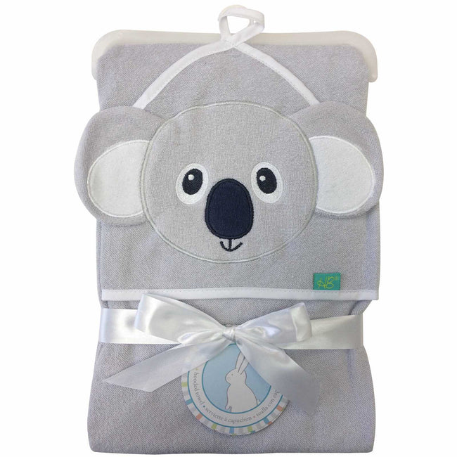 Monkey Bars Terry Character Hooded Towel - Grey Bear - Full Master Carton of 18 Hover Image