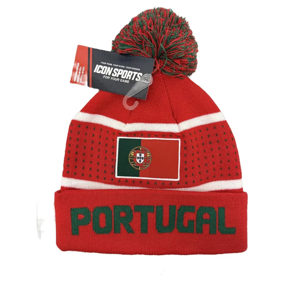 Portugal Pegged Beanie ISG-POR44BN 100% Acrylic Knit Winter Hat