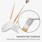 Aneaseit 1-1/8 Inch Chair Leg Floor Protectors – 16-Piece Clear Silicone Chair Leg Caps with Felt Bottom