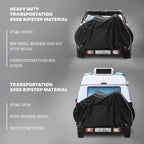 TeamObsidian Bike Cover – Waterproof Outdoor Bicycle Storage & Travel Cover for 1–3 Bikes – Heavy-Duty 600D Oxford Ripstop Material