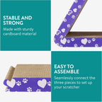Navaris 3-in-1 Cat Scratcher | Triangle Cardboard Cat Scratching House & Bed | 44.5cm | Full Master Case of 6