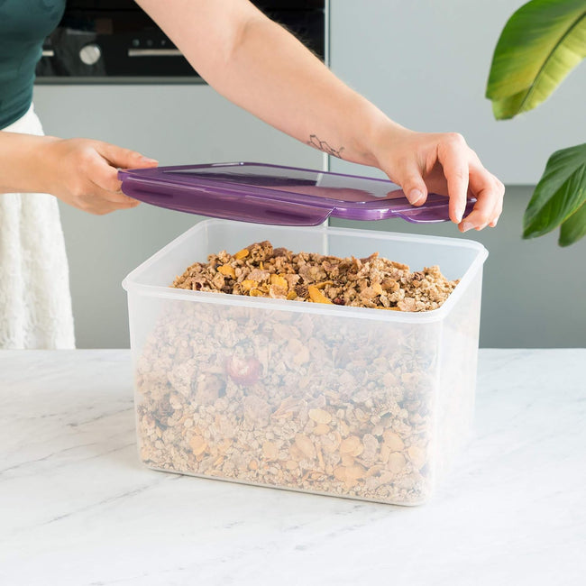 Navaris Large Food Storage Container 9L (38 Cup) with Airtight Lid | Kitchen & Pantry Storage | Full Master Case of 12 Main Image