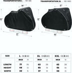 TeamObsidian Bike Cover – Waterproof Outdoor Bicycle Storage & Travel Cover for 1–3 Bikes – Heavy-Duty 600D Oxford Ripstop Material