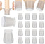 Aneaseit 1-1/8 Inch Chair Leg Floor Protectors – 16-Piece Clear Silicone Chair Leg Caps with Felt Bottom