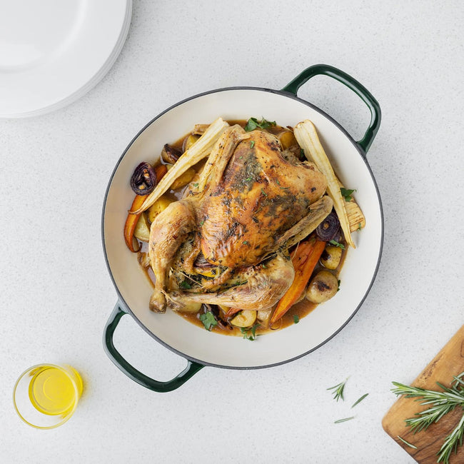 Navaris 3.7QT Enameled Cast Iron Dutch Oven with Lid | Covered Round Skillet | Induction Safe | Full Master Case of 2 Main Image