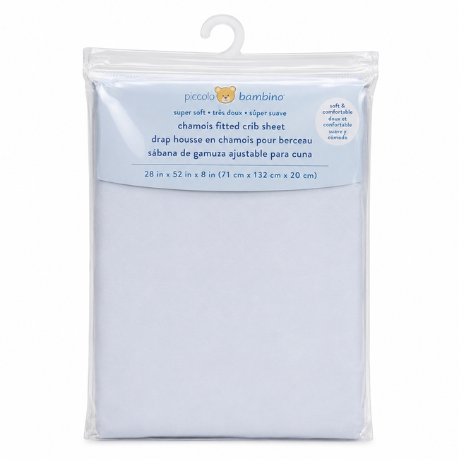 Piccolo Bambino Cotton Flannel Crib Sheets - Blue Diamond | Full Master Carton of 24 Hover Image