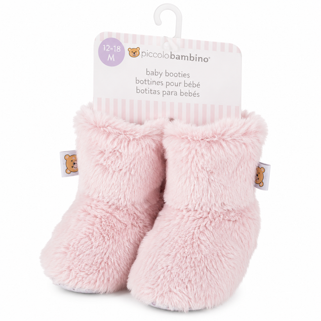 Piccolo Bambino Baby Bootie Slippers (12–18 Months) - Pink | Full Master Carton of 48 Hover Image