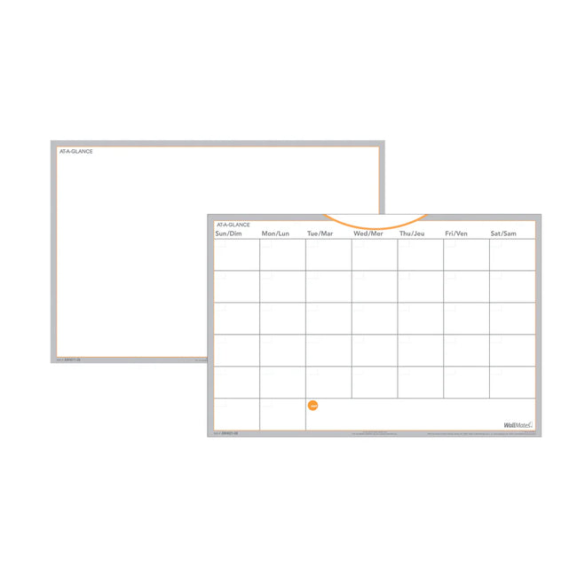 At-A-Glance WallMates Self-Adhesive Dry Erase Monthly Planning & Writing Surface | 18" x 12" | Full Master Case of 6 Hover Image