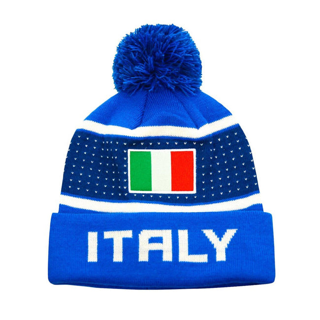 Italy Pegged Beanie ISG44BN-IT-B 100% Acrylic Knit Winter Hat Hover Image