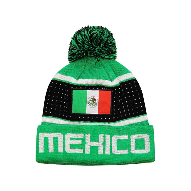 Mexico Beanie - Pegged | ISG-MEX44BN-G | 100% Acrylic | Full Master Case of 48 Hover Image