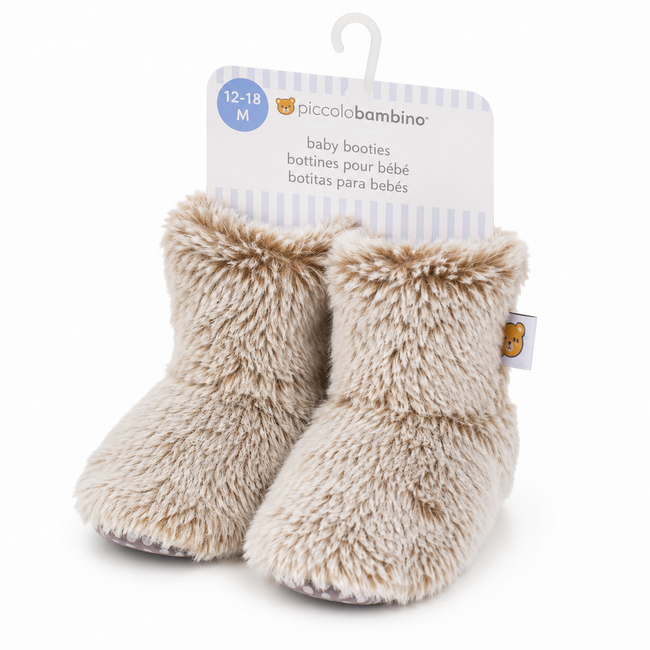 Piccolo Bambino 2 Tone Baby Slippers - Beige/Blue | Full Master Carton of 48 Main Image