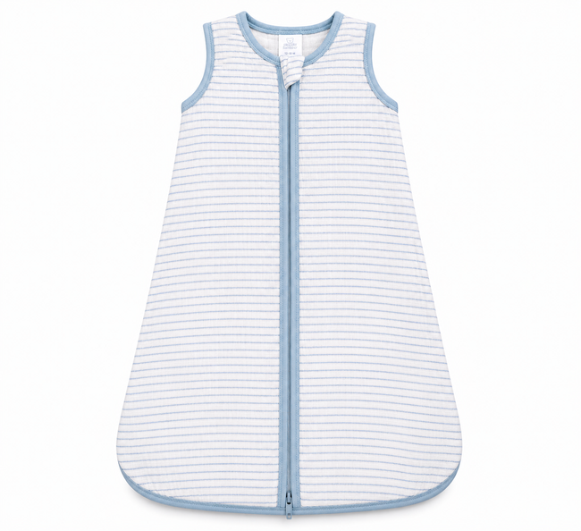 Piccolo Bambino Muslin Sleepsack in Gift Box (12–18 Months) - Blue | Full Master Carton of 12 Main Image