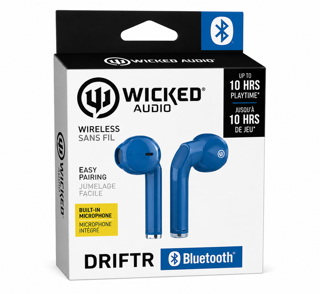 Wicked Audio EX2700 TWS True Wireless In-Ear Bluetooth Headphones - Slate Blue - Full Master Case of 48 Main Image