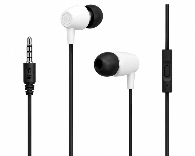 Wicked Audio Hiro Wired Earbuds with Mic - White - Full Master Case of 60 Hover Image