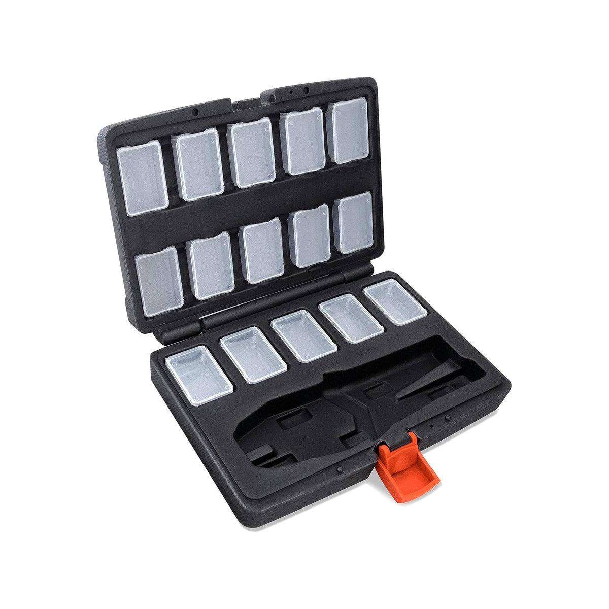 Wirefy Crimping Tool Storage Container | Organizer for 8.7" Crimping Tool & Quick Change Dies | 15-Slot Die Storage Case | Full Master Case of 20